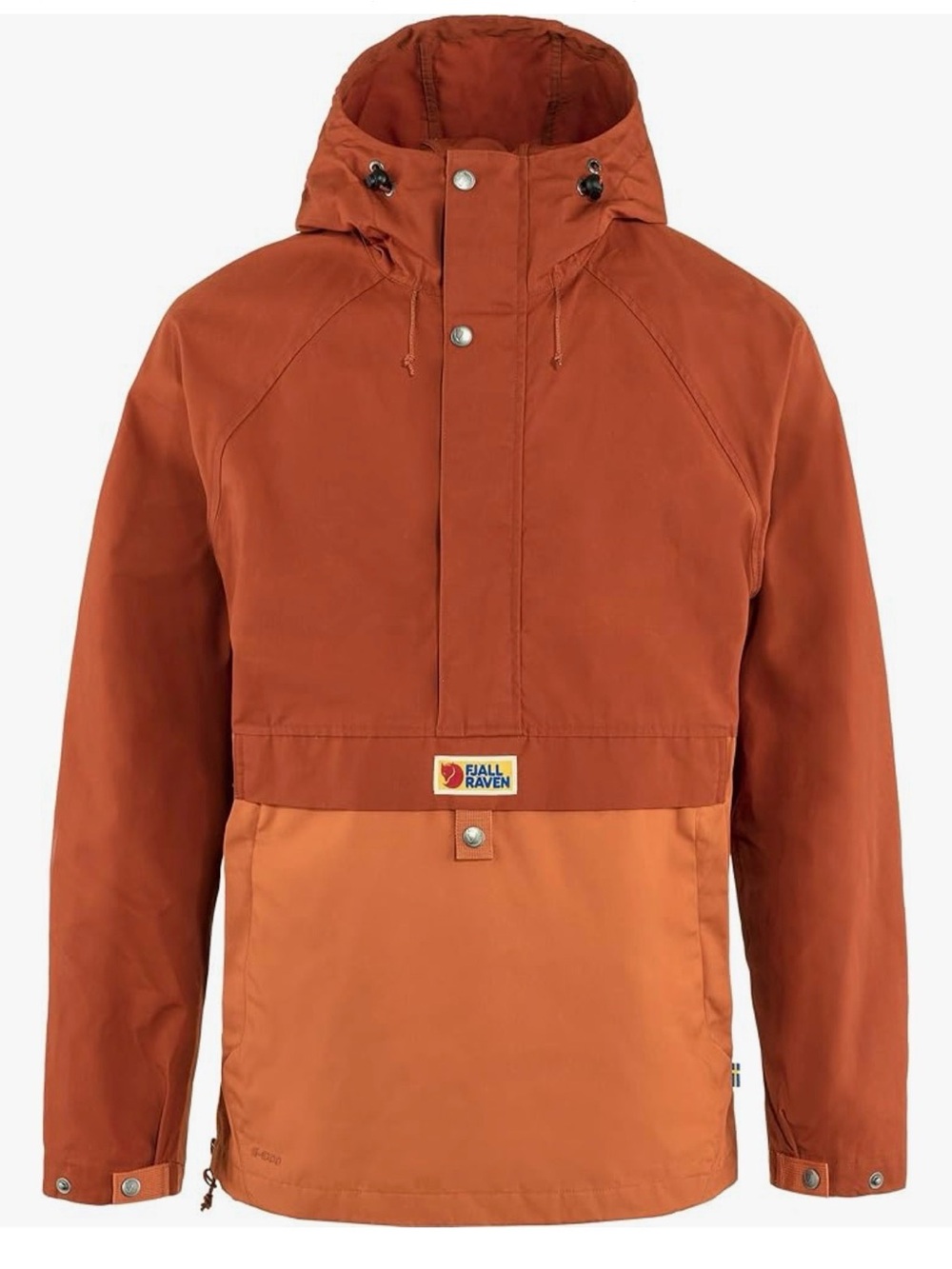 EUC Fjäll Räven Men's Vardag Anorak in Autumn Leaf Terra Cotta Brown, Size M